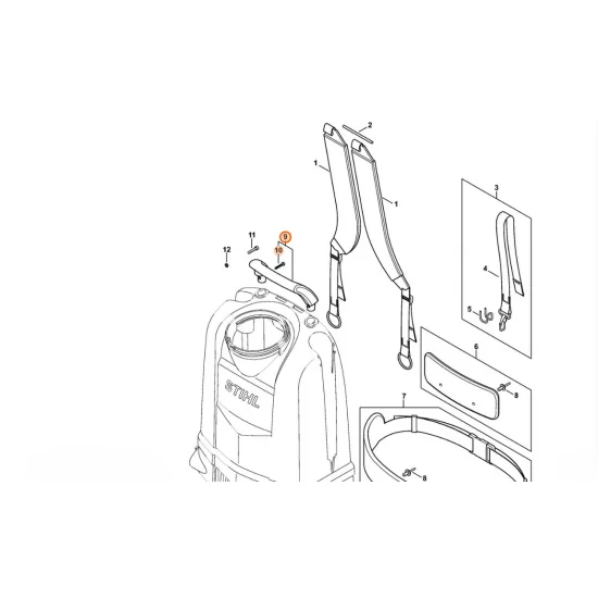 STIHL  Uchwyt nośny 4255 790 1900